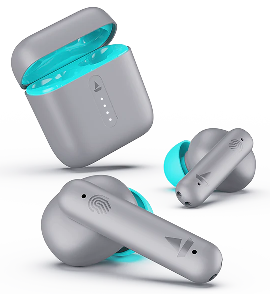 boat airdopes earbuds 141 in cyan cider color