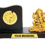 ganesh ji idol with clock for diwali gifting purpose