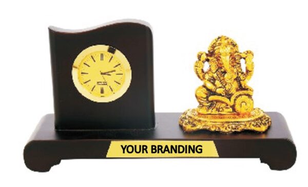 ganesh ji idol with clock for diwali gifting purpose